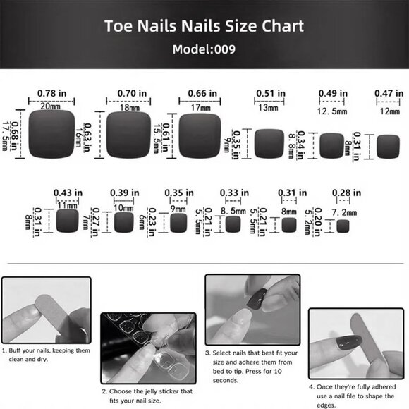 Nails Press On Toenails 24 Evil Third Eye Blue Short Style Fake Glossy Vacation - Picture 3 of 4